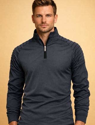Men’s Quarter-Zip Long-Sleeve Top