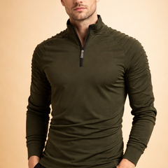 Men’s Quarter-Zip Long-Sleeve Top