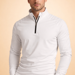 Men’s Quarter-Zip Long-Sleeve Top