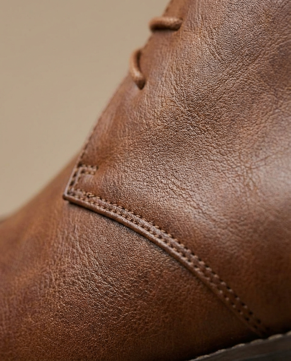 Men’s Leather Welt-Detail Chukka Boots