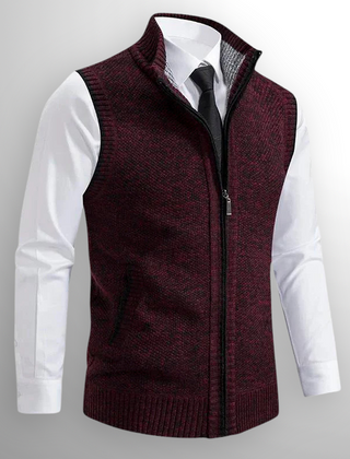 Harrison Full-Zip Men's Vest - Red