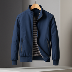 Men’s Lightly Insulated Zip-Pocket Jacket in Blue