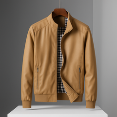Men’s Lightly Insulated Zip-Pocket Jacket in Khaki