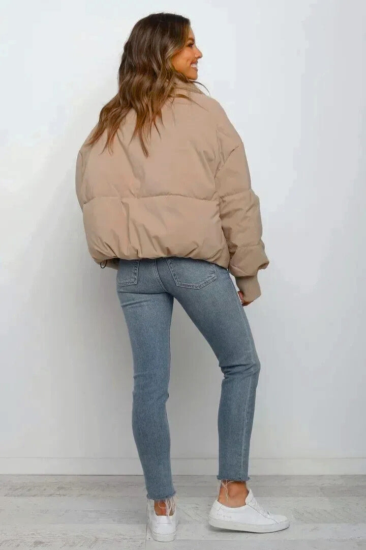 Women’s Cropped Quilted Puffer Jacket