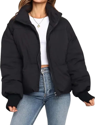 Women’s Cropped Quilted Puffer Jacket