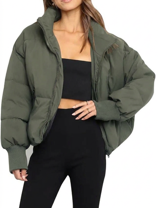 Women’s Cropped Quilted Puffer Jacket