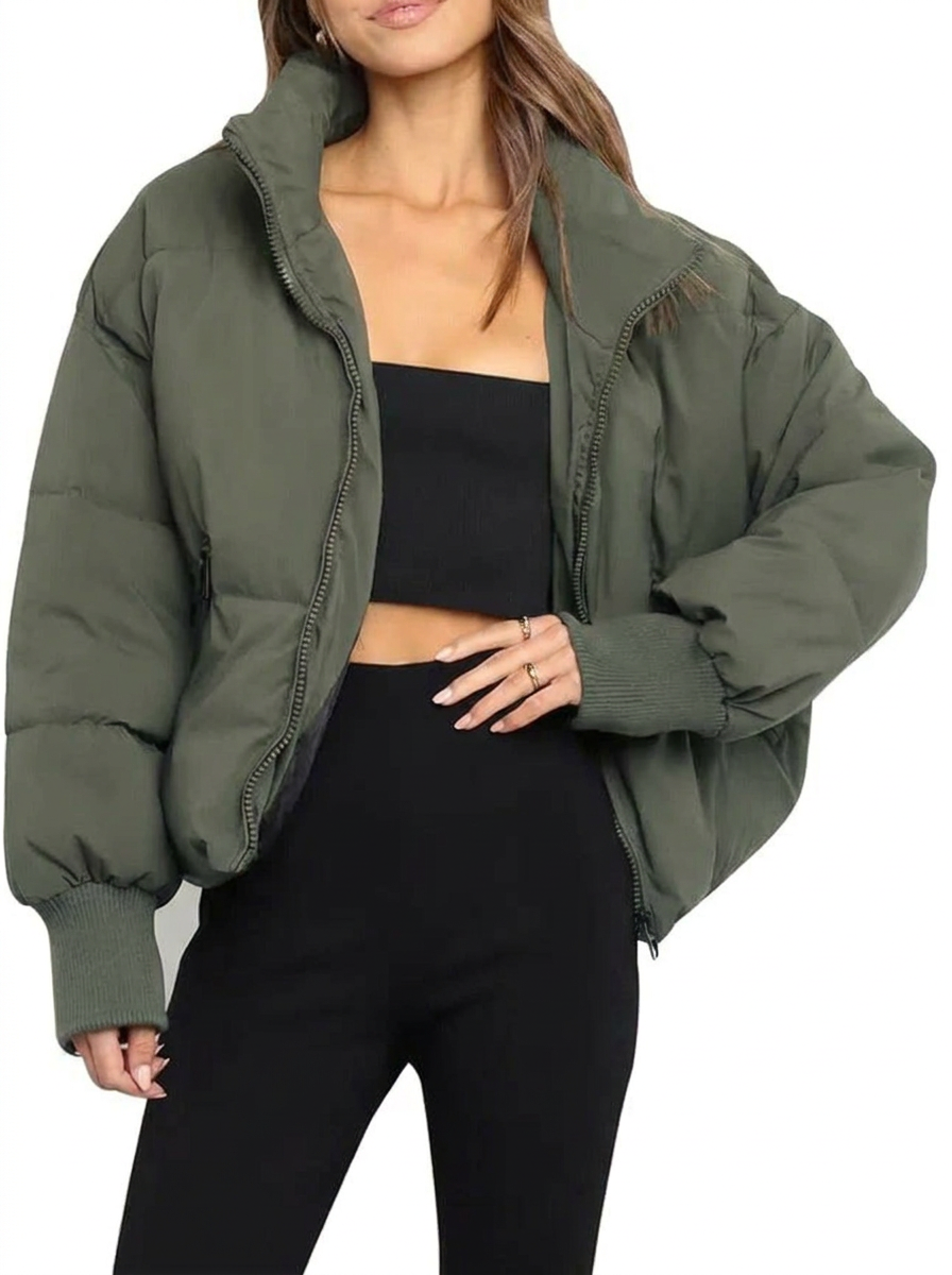Women’s Cropped Quilted Puffer Jacket