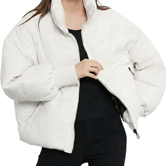 Women’s Cropped Quilted Puffer Jacket