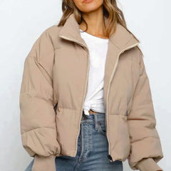 Women’s Cropped Quilted Puffer Jacket