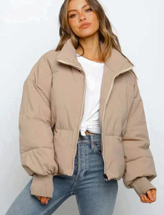 Women’s Cropped Quilted Puffer Jacket